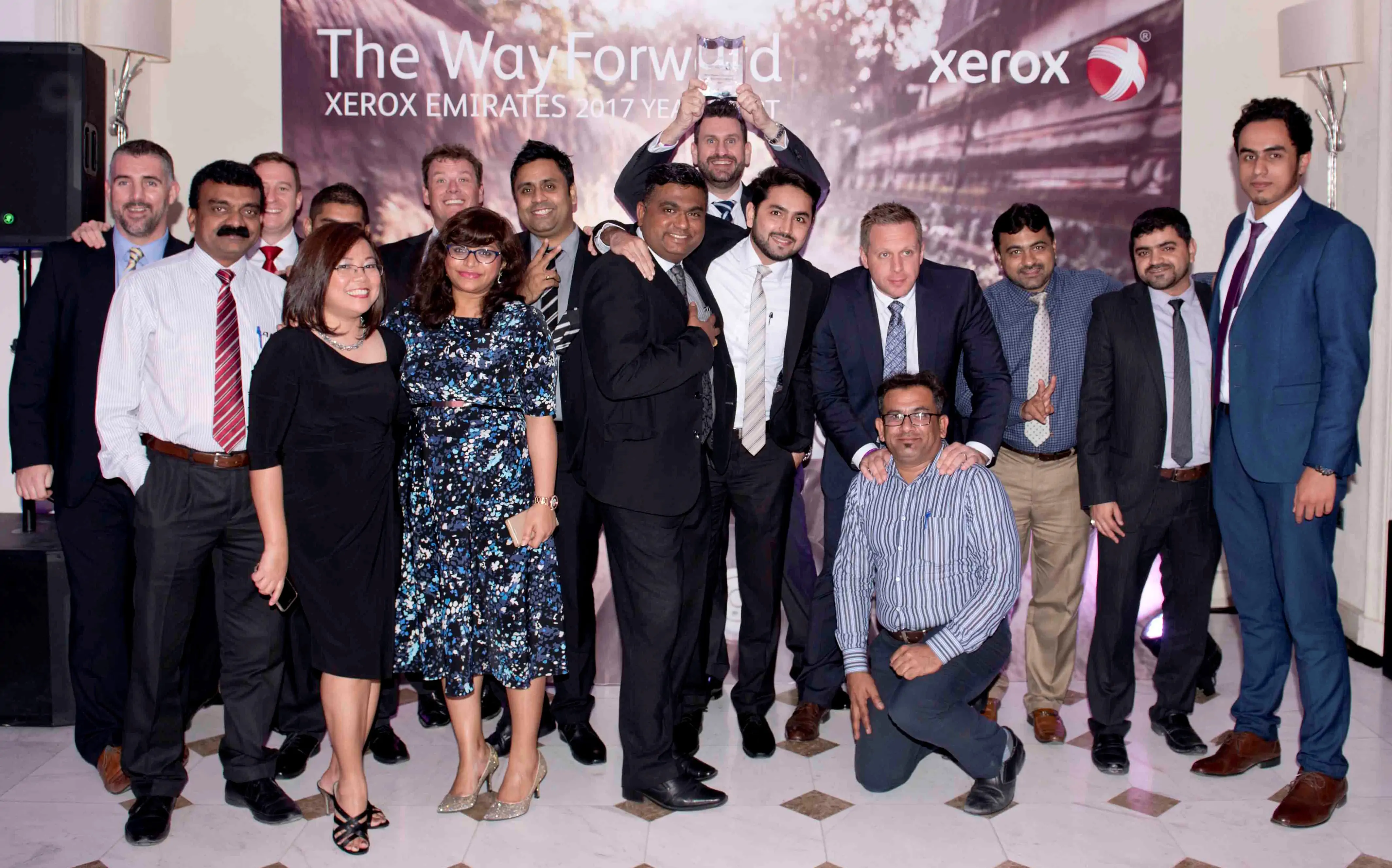 Team at Xerox Emirates 2017 event